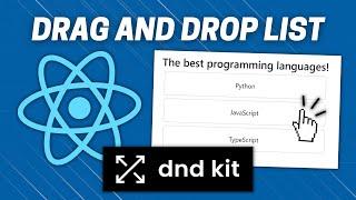 React Drag And Drop List With dnd Kit (React Drag and Drop Tutorial)