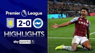 Late show gets Gerrard off to winning start! | Aston Villa 2-0 Brighton | Premier League Highlights