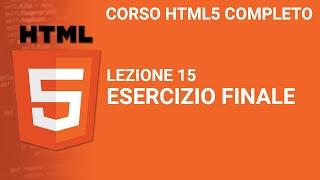 Esercizio di fine corso - HTML5 Tutorial Italiano 15