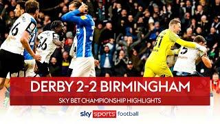 Derby snatch last-gasp point with overhead kick! ????| Derby 2-2 Birmingham | EFL Highlights