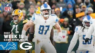 Detroit Lions vs. Green Bay Packers | 2022 Week 18 Game Highlights