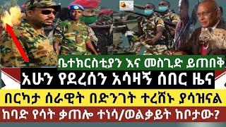 አስደንጋጭ ሰበር ዜና: በርካታ መከላክያ ተሰዋ/ በወልቃይት ጠገዴ ያለውን ነገር ከቦታው መረጃ /አዲስ አበባ ከባድ እሳት አደጋ /ቤተክርስቲያን መስጊድ ይጠበቅ