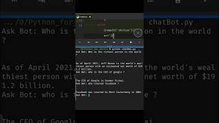 Create a ChatBot with OpenAI #python #openai