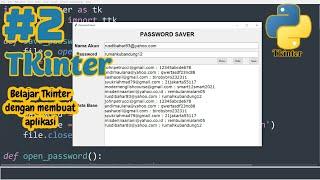 Part 2: Membuat Aplikasi Password Saver || Belajar Tkinter || Python