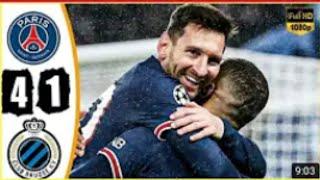 Psg vs Club Brugge 4-1 | All goals and extended highlights 2021 #psg #ucl  #messi