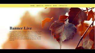 How to add banner image in html | HTML | CSS | How to Make an HTML Hero Banner | image with text