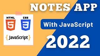 ????Build Notes App With HTML, CSS & JavaScript | JavaScript Projects For Beginners