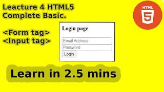 HTML5 Tutorial: Forms & Input Tags | Web development Tutorial #4