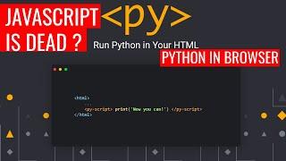 PyScript - Run Python In Browser Like Javascript | PyScript Tutorial In Hindi