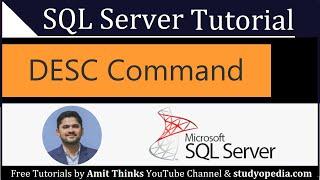 DESC Command in SQL | SQL Server Tutorial for Beginners