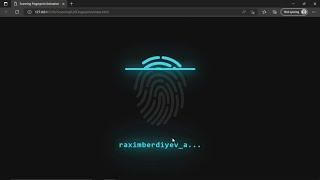 FINGERPRING SCANNER HTML CSS @Online Tutorials @Programing Group | PROGRAMING GROUP | #32 day