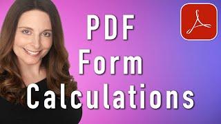 Create PDF Forms With Calculations in Adobe Acrobat - Create PDF Invoice from Excel