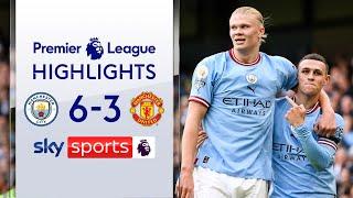 Haaland & Foden BOTH score hat-tricks! ????| Man City 6-3 Man United | Premier League Highlights