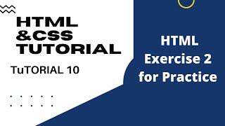 Html exercises for beginners || Html exercise for Practice || Html tutorial for beginners