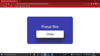 Simple Modal Popup Box in HTML | CSS