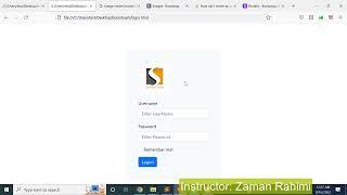 22. bootstrap 5 - layout designing  - how to  create login form - part 02