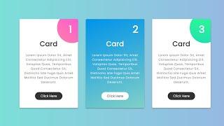 Animated Responsive Card HTML 5 & CSS 3 - Hindi