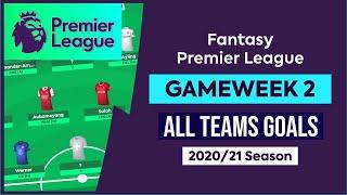 English Premier League Matchday 2 - All Teams Goals - 2021/2022