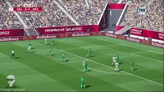 Saudi Arabia vs Mexico | World Cup Qatar 2022 | Gameplay PES 2021