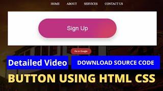 how to create a button using html5 & Css3 with animated designs? How to link url in button?