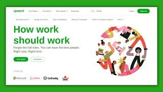 Create Upwork landing page using html, css and javascript | UpCoding | Section-6 - Part 7