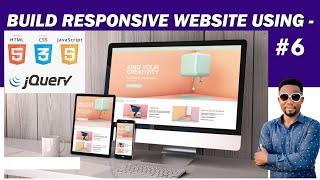 Learn How to Build a Modern Responsive Website with Html Css Bootstrap & Javascript in Part 6