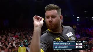 Nathan Aspinall vs Scott Williams - 2022 PDC Darts Euro Tour 9 - European Darts Matchplay Last 16