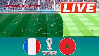 France vs Morocco LIVE | FIFA World Cup Qatar 2022 - Semifinal | Match Today - eFootball PES 21