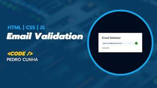 Simple email validation - HTML | CSS | Javascript