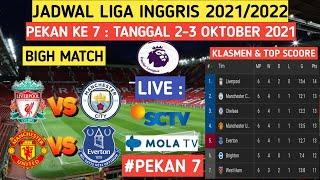 JADWAL LIGA INGGRIS PEKAN KE 7 ~ LIVERPOOL VS MANCHESTER CITY [ LIGA INGGRIS 2021/2022]