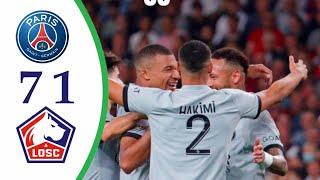 LILLE VS PSG  7-1 - Extеndеd Hіghlіghts & All Gоals 2022 HD