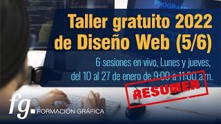 ????  Taller diseño web 2022: Resumen de la sesión 5/6, formulario de contacto y pie de página