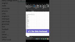 Use Some Creativity In Excel Sheet ???????????? -- Subscribe for More Tips and Tricks ????????_