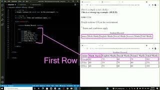 3.1.2 Let's Build Table in HTML | Important tags series | Web Development | Full Stack course