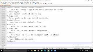 HTML Deprecated Removed Tags in HTML5 | Learn HTML part 82 | HTML Tutorial For Beginners | HTML