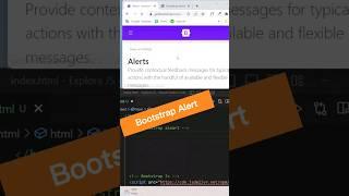 Bootstrap Tutorial for beginners: Bootstrap Alert #bootstrap #html #css