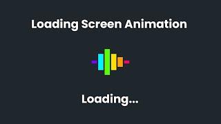 CSS Loading Screen Animation | Loading Screen HTML CSS @Codehal