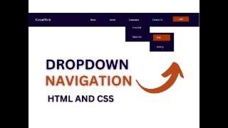 Dropdown menu with mulitple column step-by-step in HTML& CSS