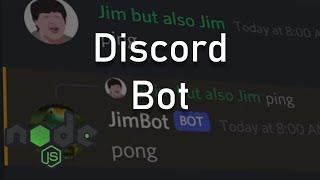 Day 11, Making a Discord Bot with JavaScript (Tutorial by CodeLyon)