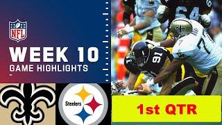 New Orleans Saints vs. Pittsburgh Steelers Full Highlights 1st QTR | NFL Week 10, 2022