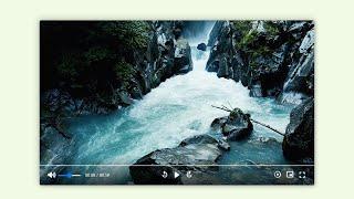 Custom Video Player Using HTML, CSS & JavaScript | Step By Step JavaScript Project
