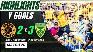 Kaizer Chiefs vs Golden Arrows (2-3) Highlights y Goals - DStv Premiership 2022/2023 Match 20