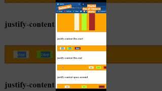 How to use justify-content in flex-box (part-94) #shorts #css