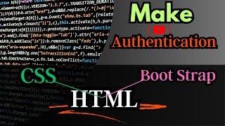 Make Professional Authentication by using HTML - CSS - Bootstrap | Freelancer Rana | in 2023 |