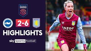 Jordan Nobbs scores hat-trick ???? | Brighton 2-6 Aston Villa | WSL highlights!