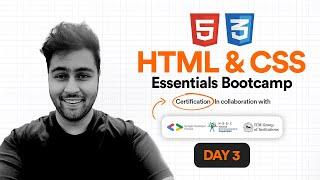 Day 3 | Flexbox & Building Project | HTML & CSS Essentials Bootcamp (3 Days)