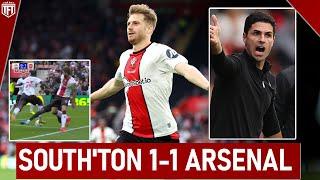 Arsenal DROP POINTS! Southampton 1-1 Arsenal Highlights