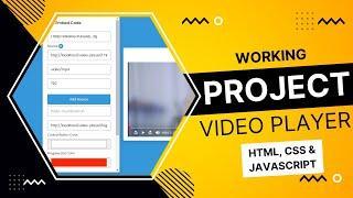 Working Project | Generate Embed Code for Custom video player using JavaScript & PHP