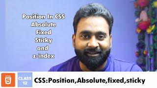 CSS Tutorial: Position absolute, relative, fixed and sticky in CSS Class #12