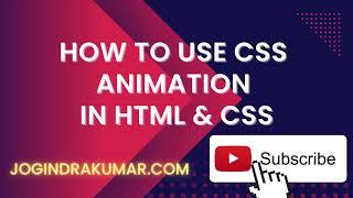 How to Create Animations & Keyframes in Html CSS #html #css #animation #keyframes #create